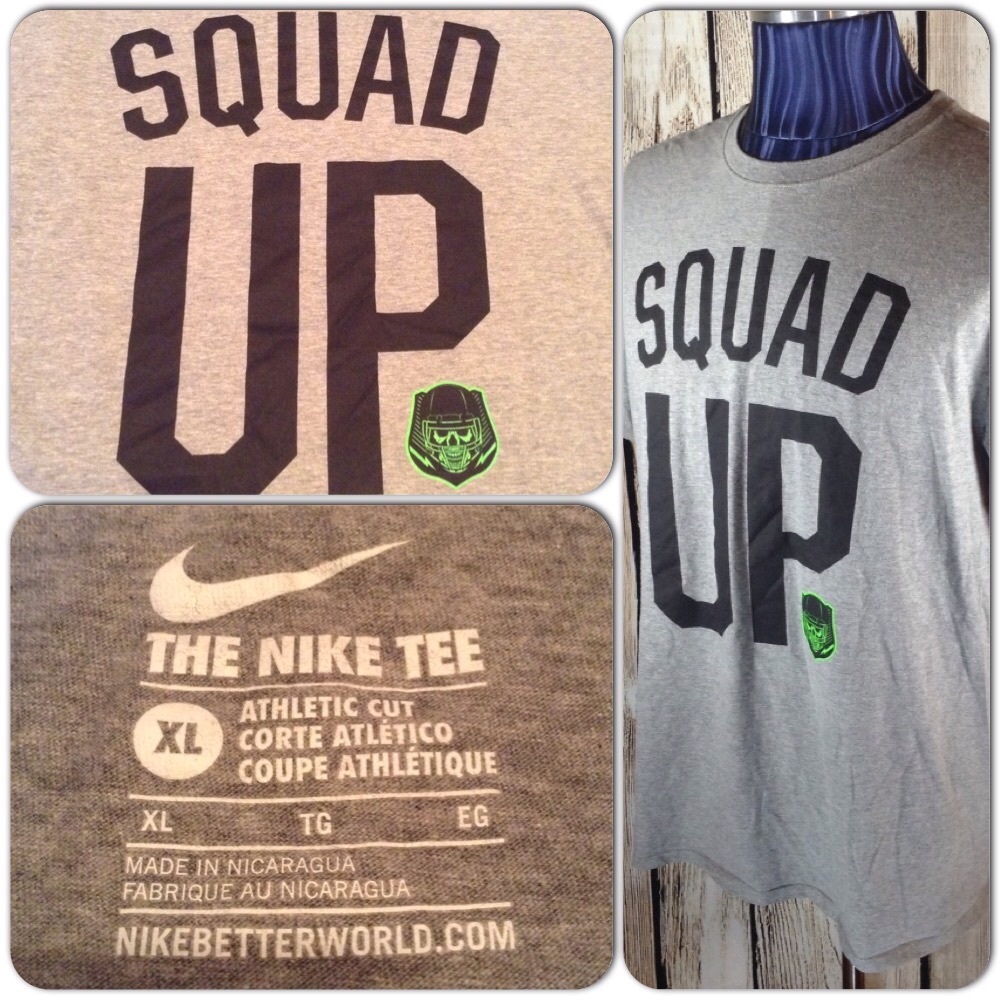 Nike T-Shirt Mens XL Athletic Cut Squad Up H1-85